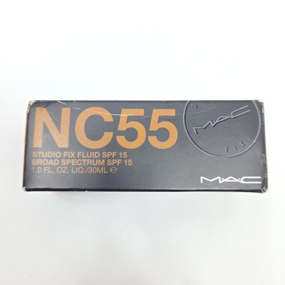 MAC Cosmetics Studio Fix Fluid SPF 15 Foundation‎ 1.0 fl. oz / 30 mL NC55 - Picture 3 of 4